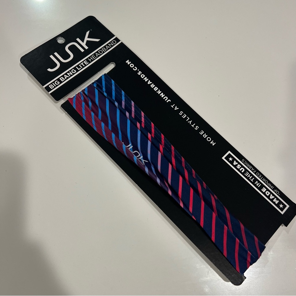 Junk Blue and Pink Striped Headband